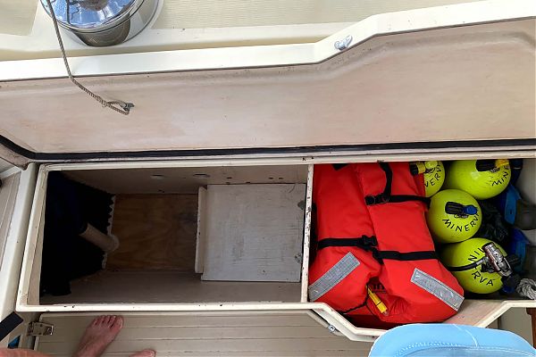 Cockpit Lazarette Storage